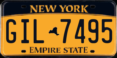 NY license plate GIL7495