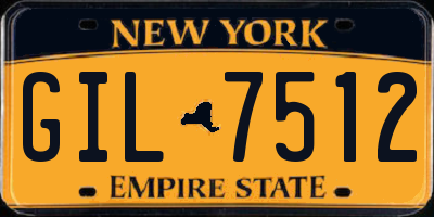 NY license plate GIL7512