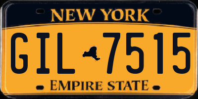NY license plate GIL7515