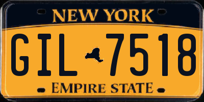 NY license plate GIL7518