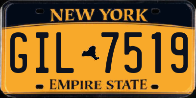 NY license plate GIL7519