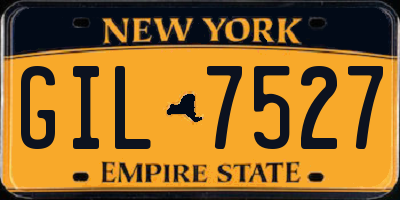 NY license plate GIL7527