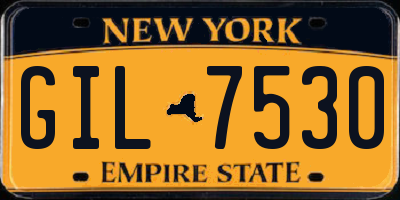 NY license plate GIL7530