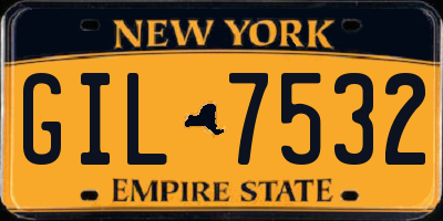 NY license plate GIL7532