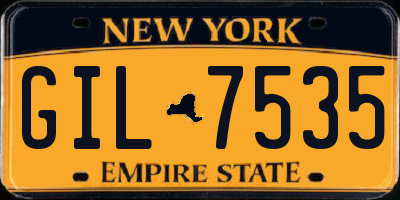 NY license plate GIL7535