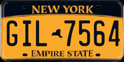 NY license plate GIL7564