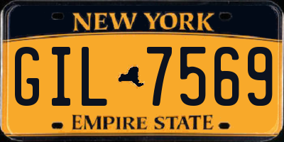 NY license plate GIL7569