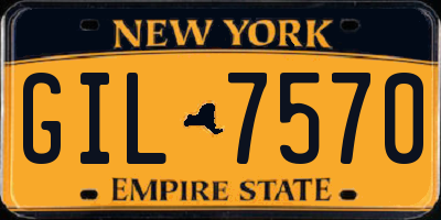 NY license plate GIL7570