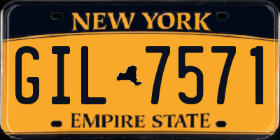 NY license plate GIL7571