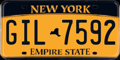 NY license plate GIL7592
