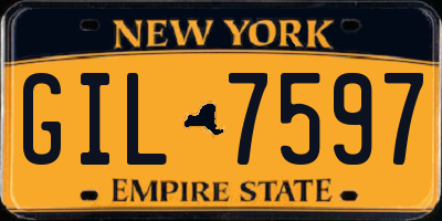 NY license plate GIL7597