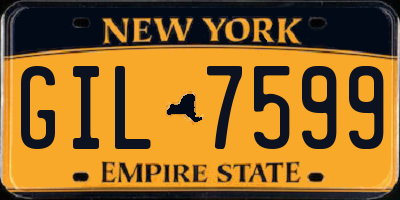 NY license plate GIL7599
