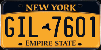 NY license plate GIL7601