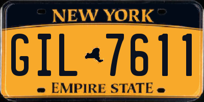 NY license plate GIL7611