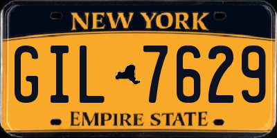 NY license plate GIL7629