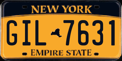 NY license plate GIL7631