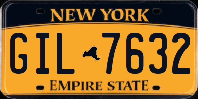 NY license plate GIL7632