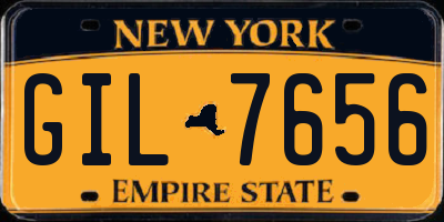 NY license plate GIL7656