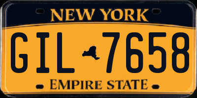 NY license plate GIL7658