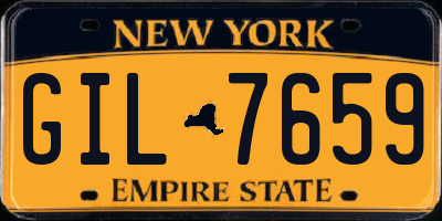 NY license plate GIL7659
