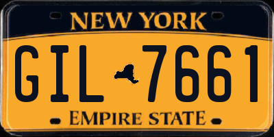 NY license plate GIL7661