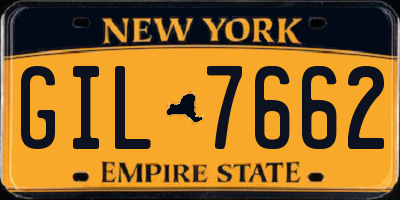 NY license plate GIL7662