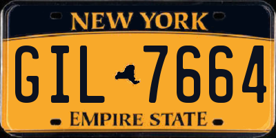NY license plate GIL7664