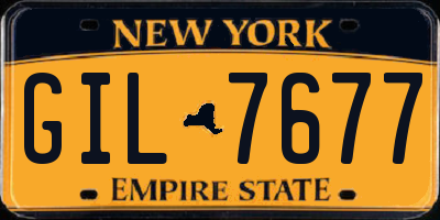 NY license plate GIL7677
