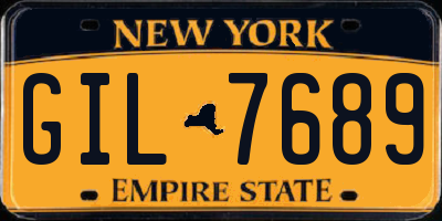 NY license plate GIL7689