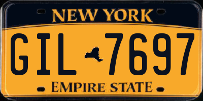 NY license plate GIL7697