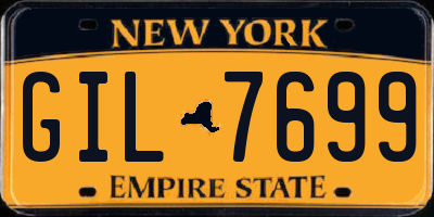 NY license plate GIL7699