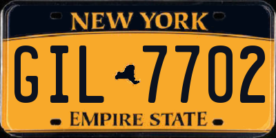 NY license plate GIL7702