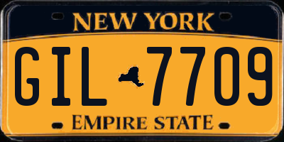 NY license plate GIL7709