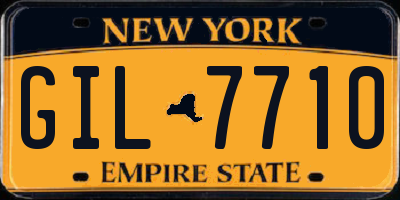 NY license plate GIL7710