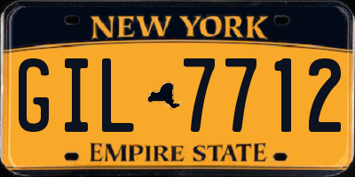 NY license plate GIL7712