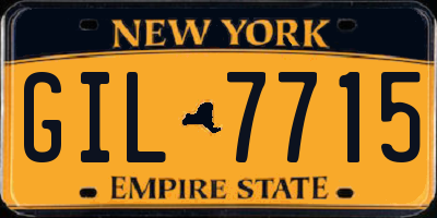 NY license plate GIL7715