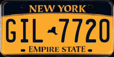 NY license plate GIL7720