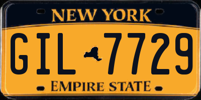 NY license plate GIL7729