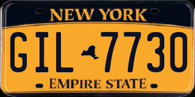 NY license plate GIL7730