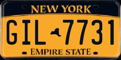 NY license plate GIL7731