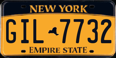 NY license plate GIL7732