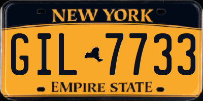 NY license plate GIL7733