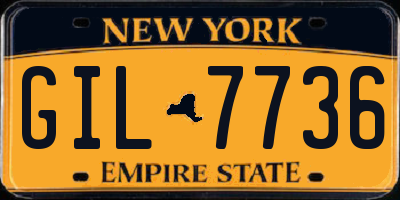 NY license plate GIL7736