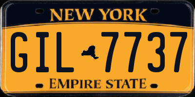 NY license plate GIL7737