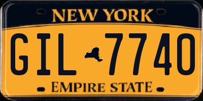 NY license plate GIL7740