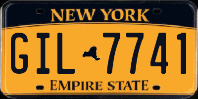 NY license plate GIL7741