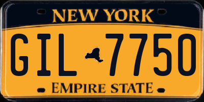 NY license plate GIL7750