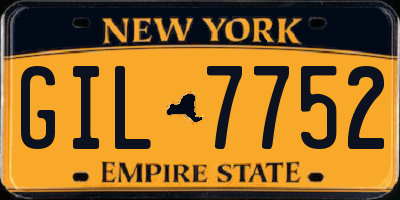 NY license plate GIL7752