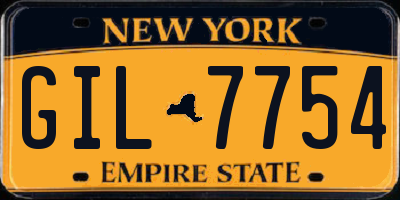 NY license plate GIL7754