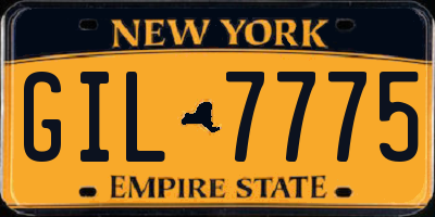 NY license plate GIL7775